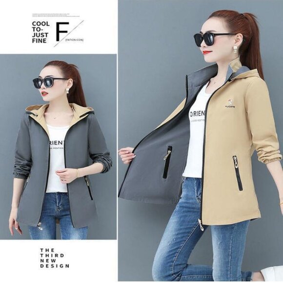 Tucan Womens Reversible Jacket with Removable Hood - Picture 3 of 3